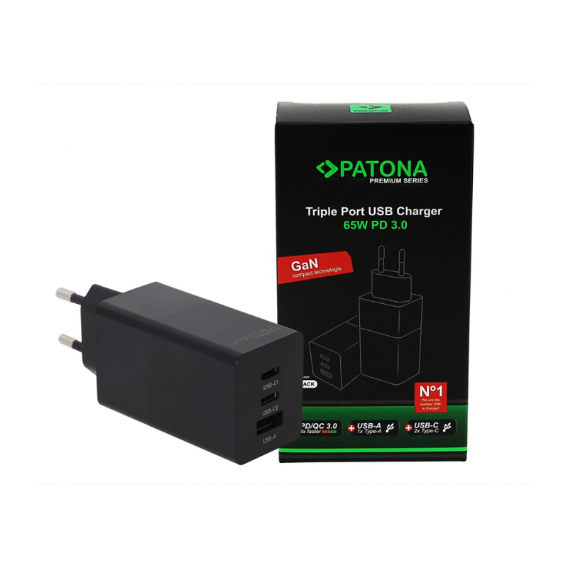 Адаптер сети USB PATONA  PREMİUM GAN PD65W ADAPTER