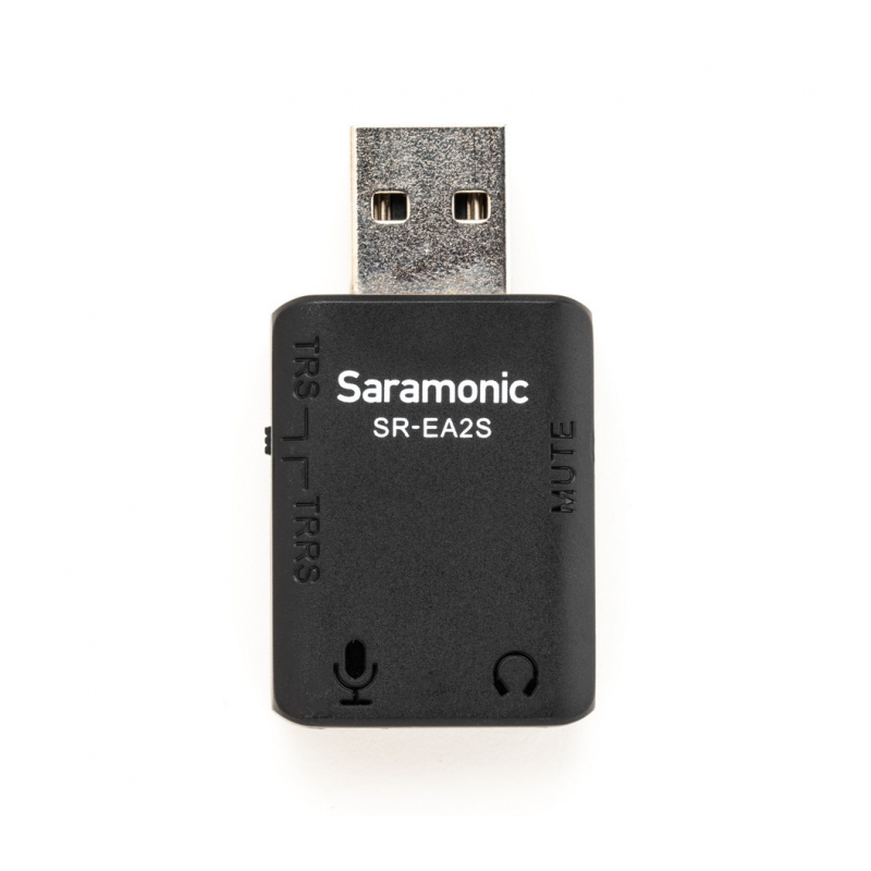 Saramonic SR-EA2S аудио адаптер TRS/TRRS - USB-A, вход  TRS/TRRS, выход 3.5мм гнездо и USB-A