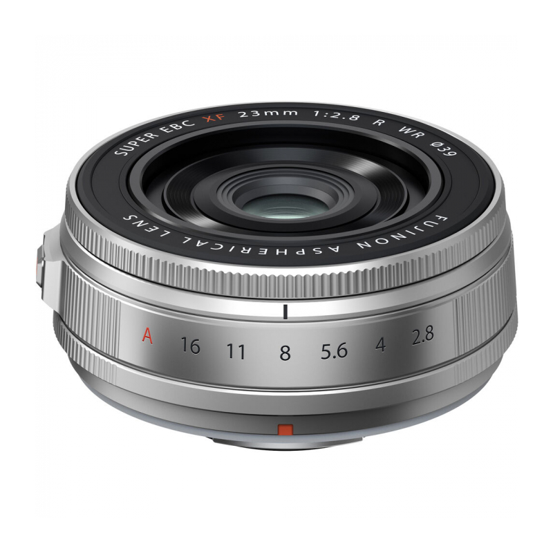 Fujifilm XF 23mm f/2.8 R WR Lens (FUJIFILM X, Silver)