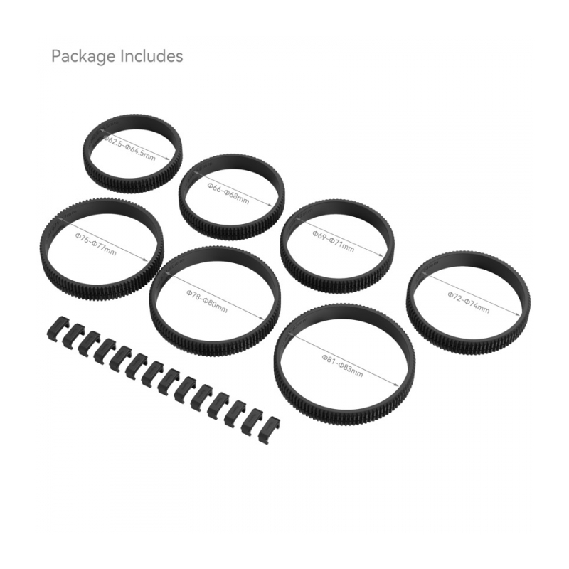 SmallRig 4185 Комплект зубчатых резиновых колец Seamless Focus Gear Ring Kit