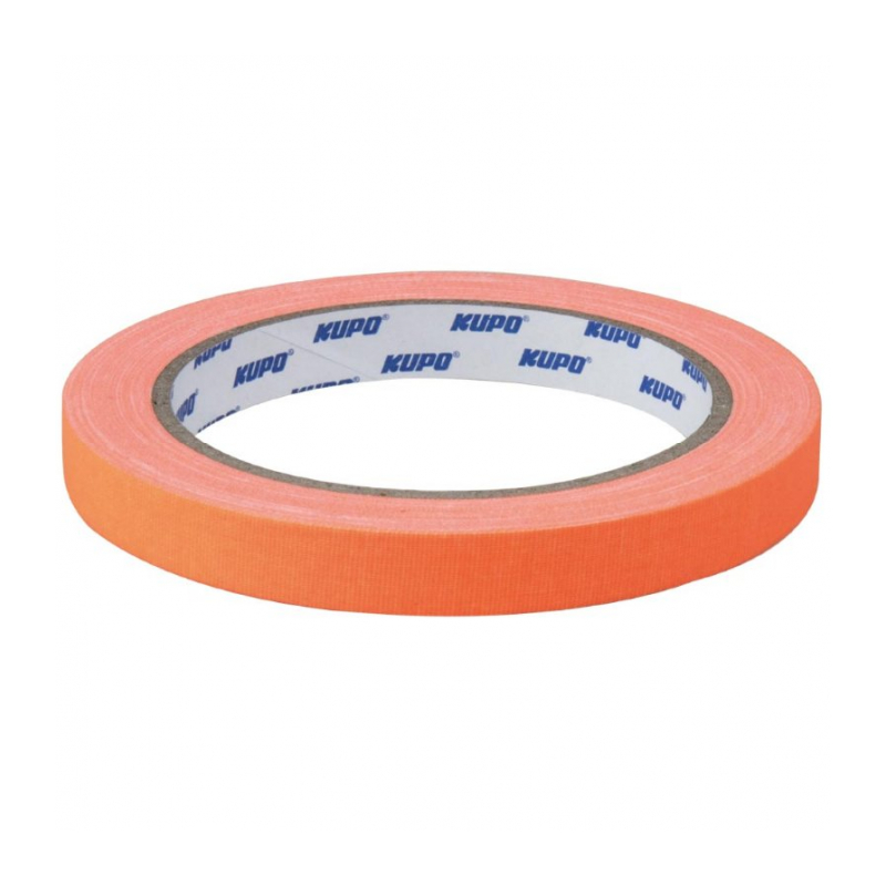 KUPO CSS-1215OG Cloth Spike Tape, orange 12mm*13,72m Скотч оранжевый