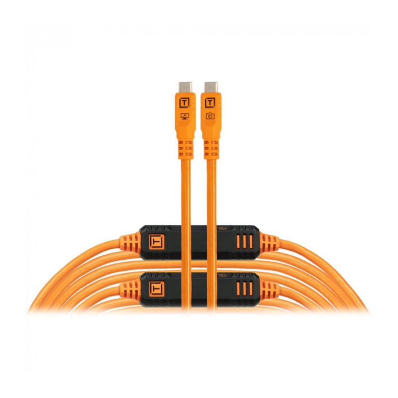 Кабель Tether Tools TetherPro Optima 10G USB-C, 9,4м с прямым разъемом Orange [CUC31G2-ORG]