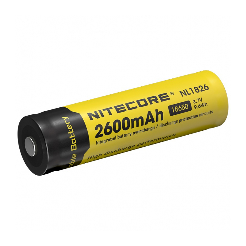 Аккумуляторная батарея Nitecore NL1826 2600 мАч форм-фактор 18650