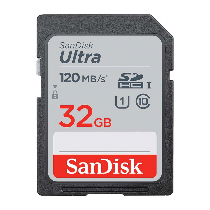 Карта памяти SanDisk Ultra SDHC Class 10 UHS-I 120MB/s 32GB (SDSDUN4-032G-GN6IN)