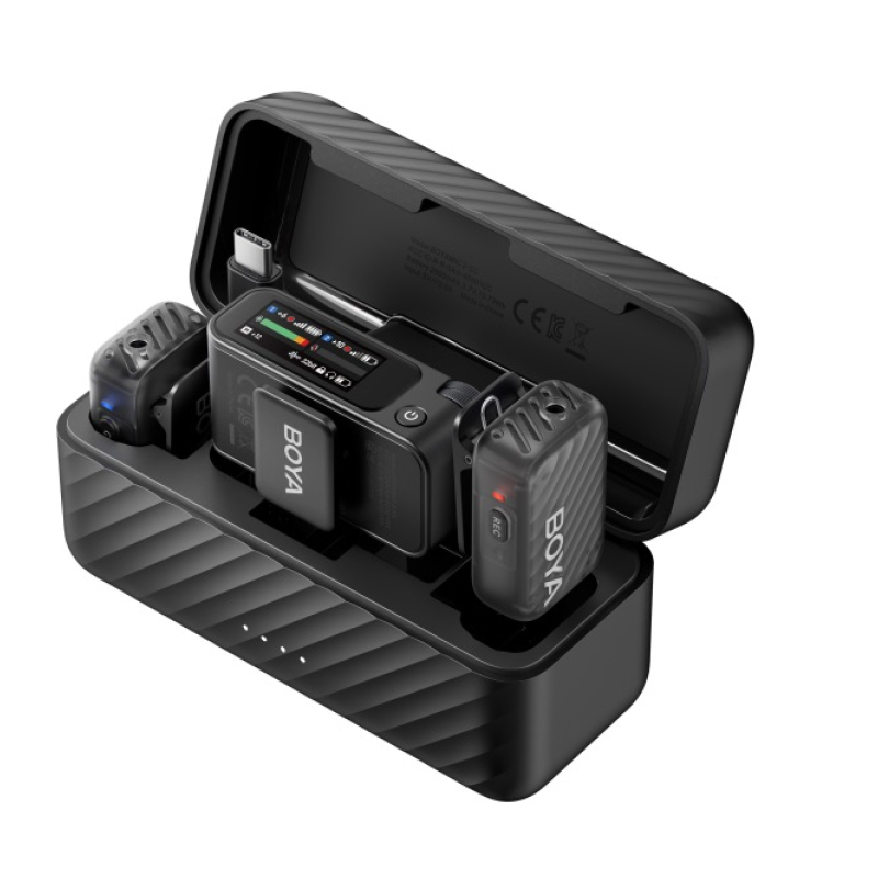 Boya BOYAMIC 2-02 Двухканальная беспроводная микрофонная система в зарядном кейсе.2,4ГГЦ