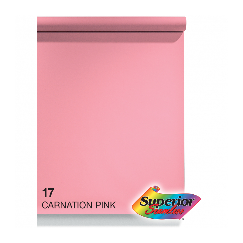 Фон бумажный Superior Carnation Pink 2,72x11m SMLS 17