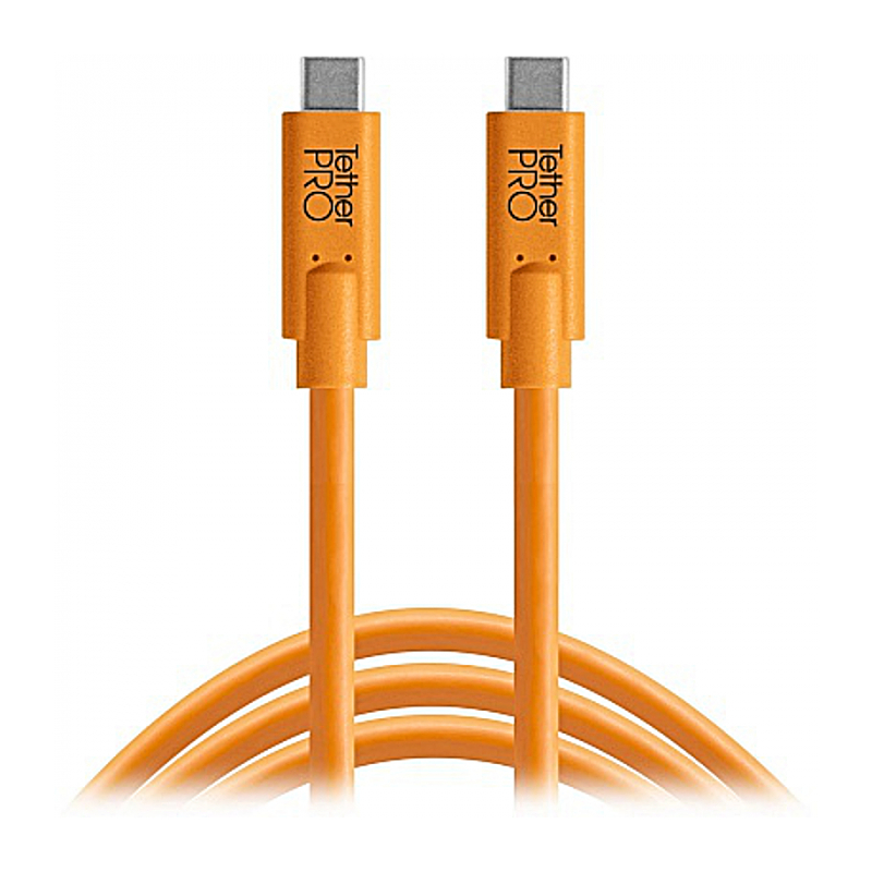 Кабель Tether Tools TetherPro USB-C to USB-C 4.6m Orange (CUC15-ORG)
