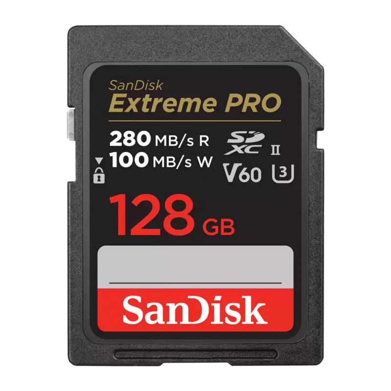 Карта памяти SanDisk Extreme Pro SDXC UHS-II V60 U3 280/100 MB/s 128GB (SDSDXEP-128G-GN4IN)