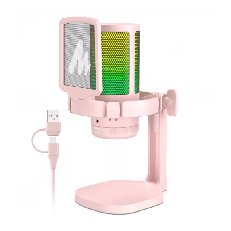Maono DGM20 конденсаторный USB микрофон pink