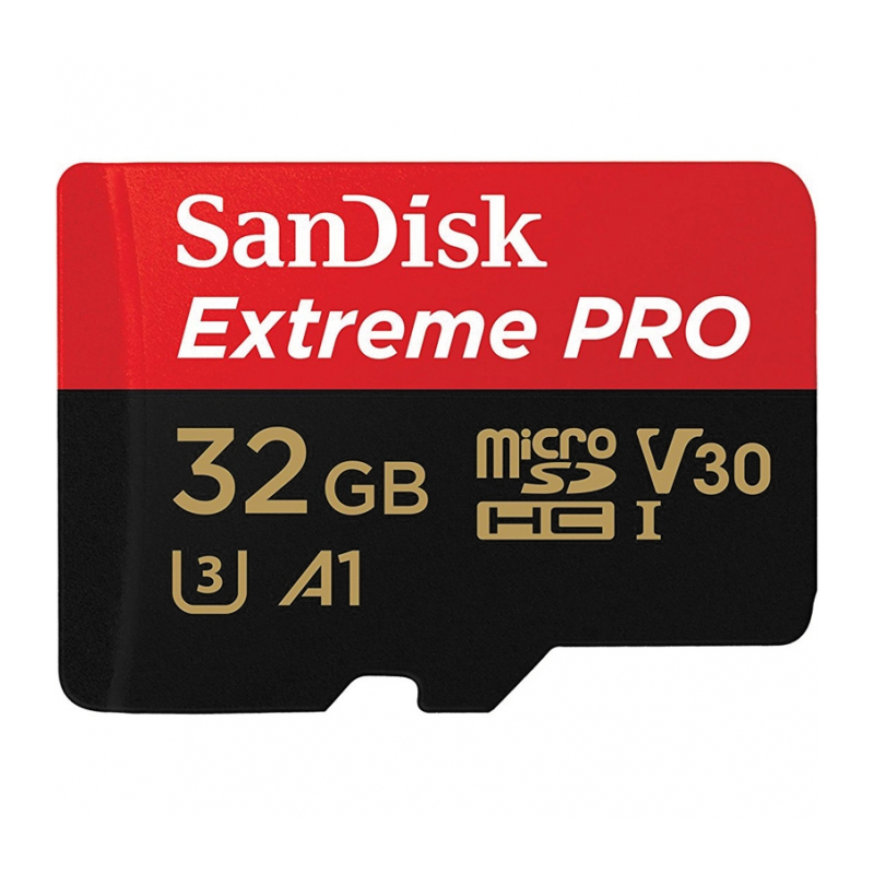 Карта памяти SanDisk 32Gb Extreme Pro MicroSD V30 UHS-I U3 A1 100MB/s 32GB (SDSQXCG-032G-GN6MA)