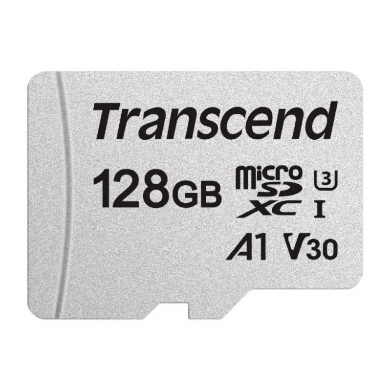 Карта памяти Transcend TS128GUSD300S-A microSDXC 128Gb class 10 UHS-I U3 V30 A1 45/95MB/s + SD адаптер