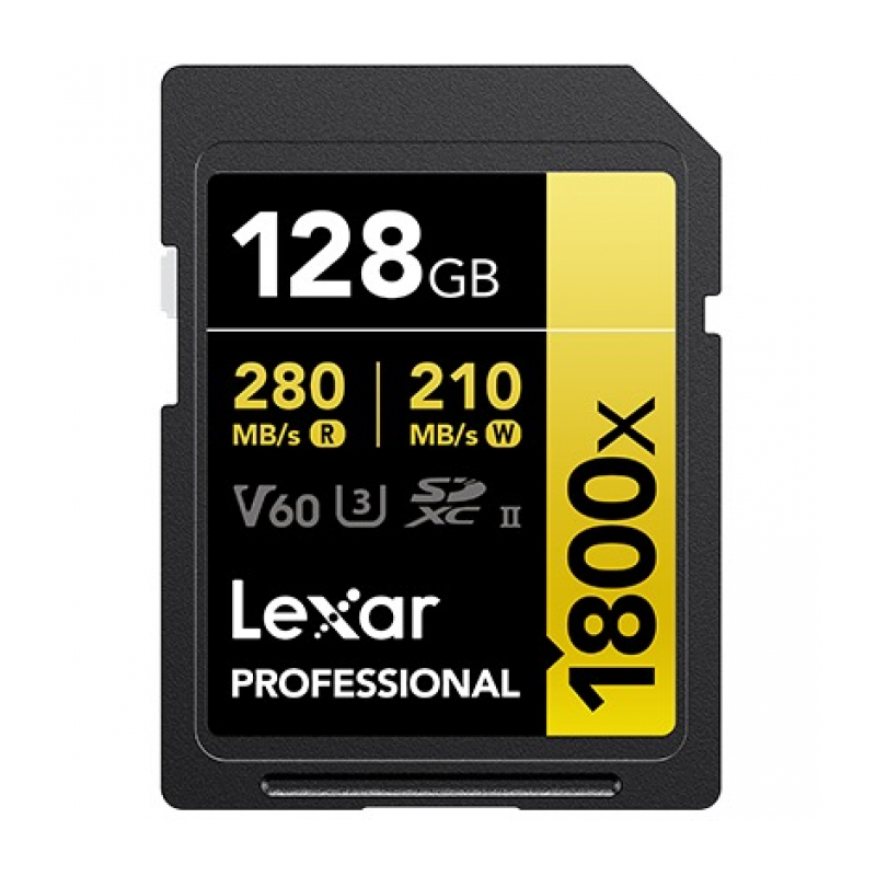 Карта памяти 128GB Lexar SDXC Professional UHS-II (280/210MB/s) U3 V60 (LSD1800128G-BNNNG)