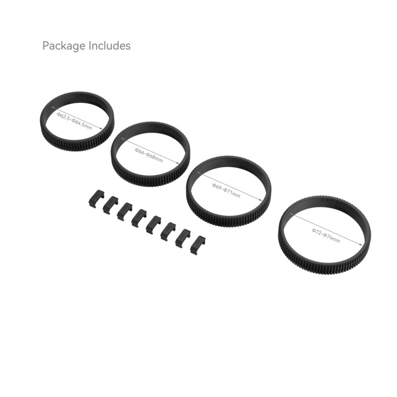 SmallRig 4186 Комплект зубчатых резиновых колец Seamless Focus Gear Ring Kit