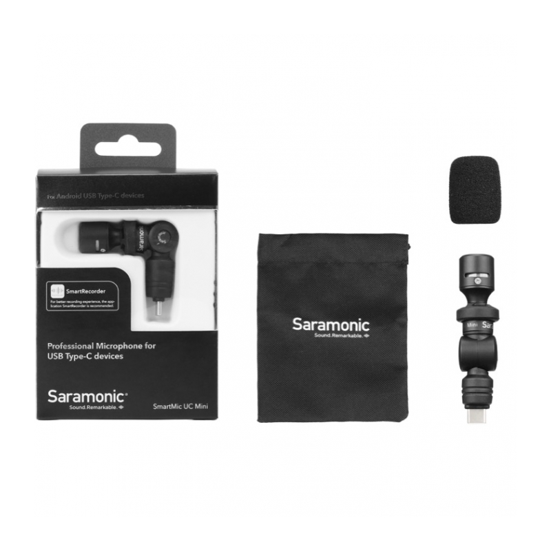 Saramonic SmartMic UC Mini Микрофон Plug & Play компактный всенаправленный для Android, USB-C