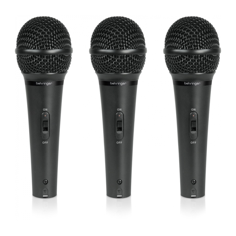 Behringer XM1800S комплект из 3 кардиоидных динамических микрофонов