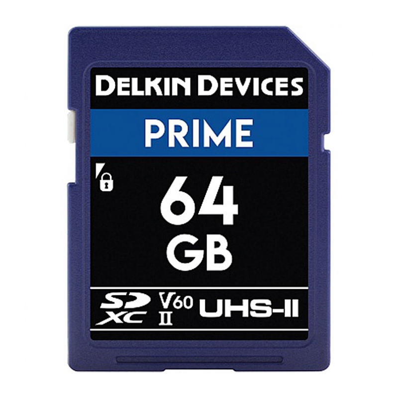 Карта памяти Delkin Devices Prime SDXC 64GB 1900X UHS-II Class 10 V60 (DDSDB190064G)