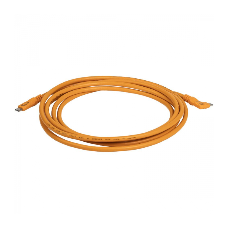 Кабель Tether Tools TetherPro Optima 10G USB-C, 3м с угловым разъемом Orange [CUC10RTG2-ORG]