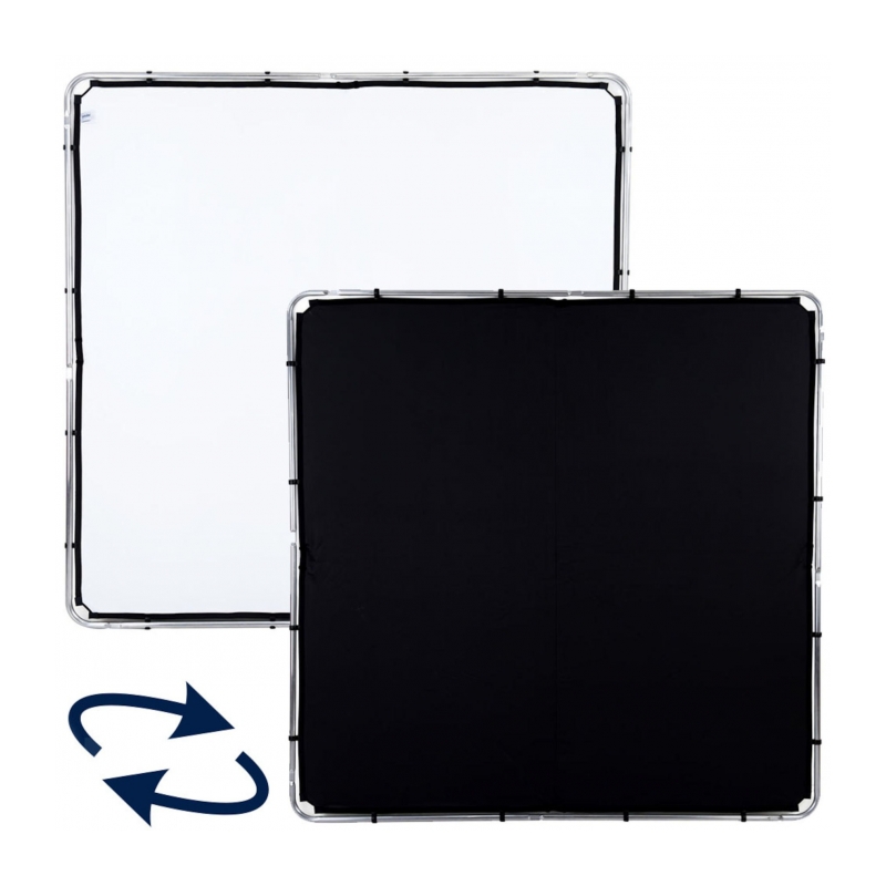 Флаг тканевый Lastolite LR82221R SkyRapid Fab 2x2m черный/белый для конструкции Black/White