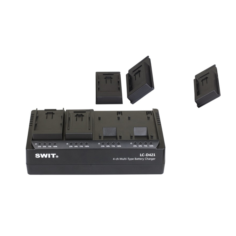 SWIT LC-D421E Зарядное устройство 4-канальное для аккумуляторов  типа Canon LP-E6