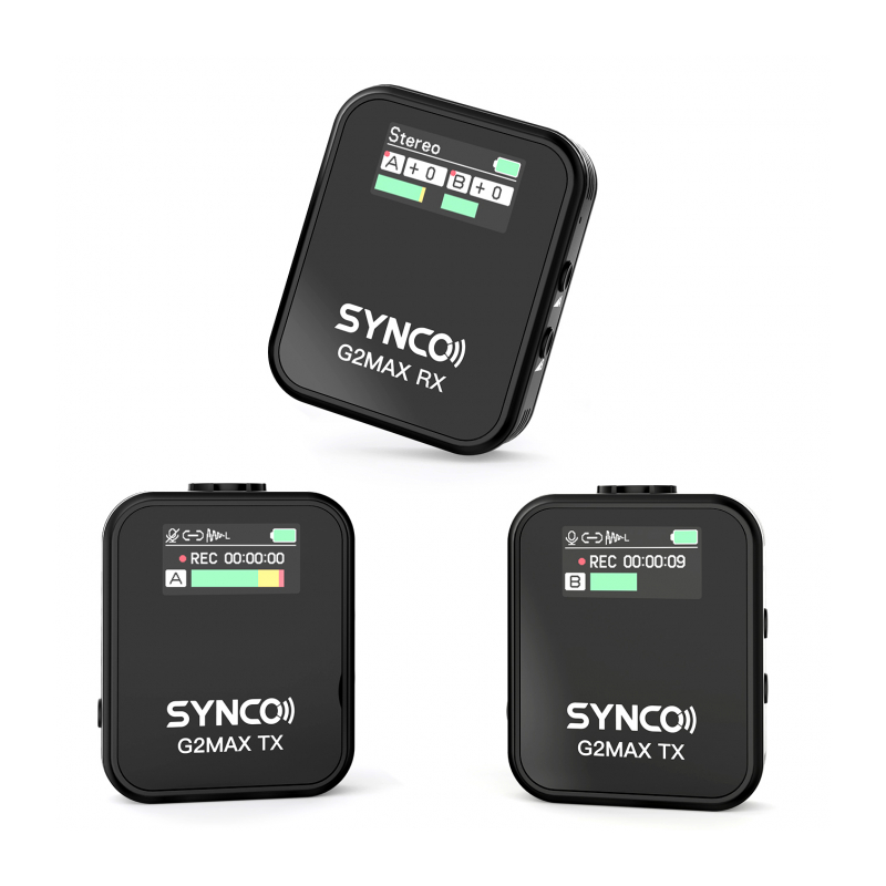 Synco G2A2 MAX беспроводная микрофонная система 2,4 ГГц с внутренней записью (2 передатчика)
