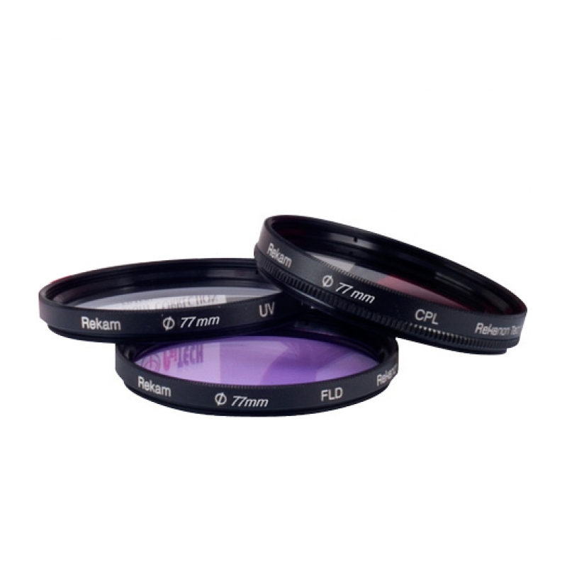 Комплект светофильтров Rekam Starter KIT UV+CPL+FLD 77mm (F SET 77)