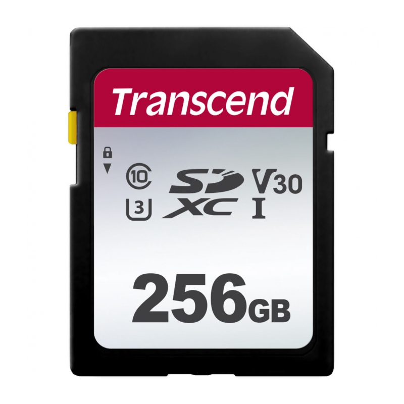 Карта памяти SD 256GB Transcend 300S SDXC UHS-I U3 V30 [TS256GSDC300S]