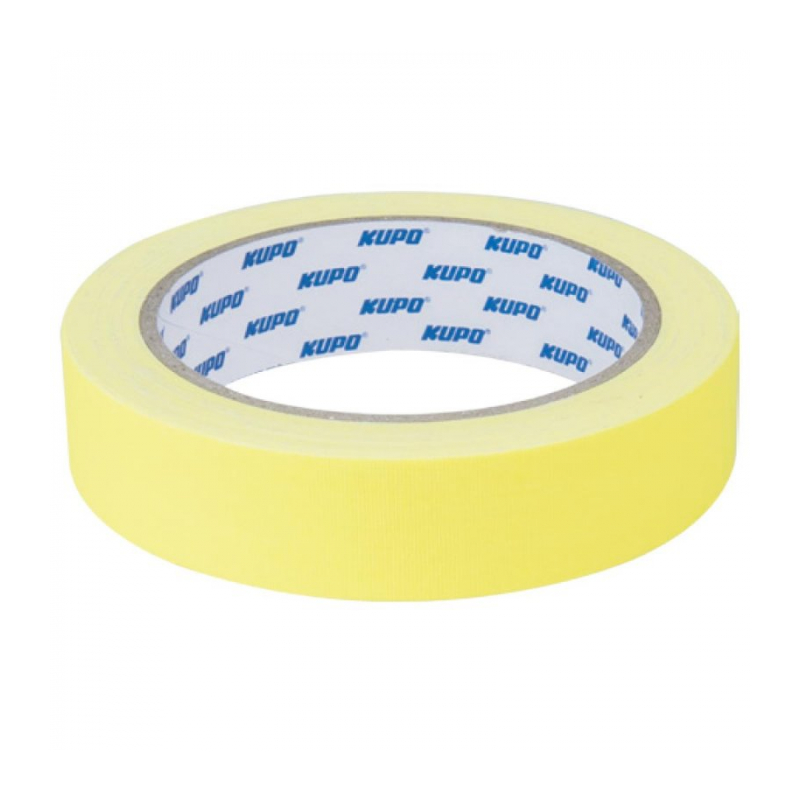 KUPO CSS-2415Y Cloth Spike Tape, yellow 24mm*13,72m Скотч жёлтый