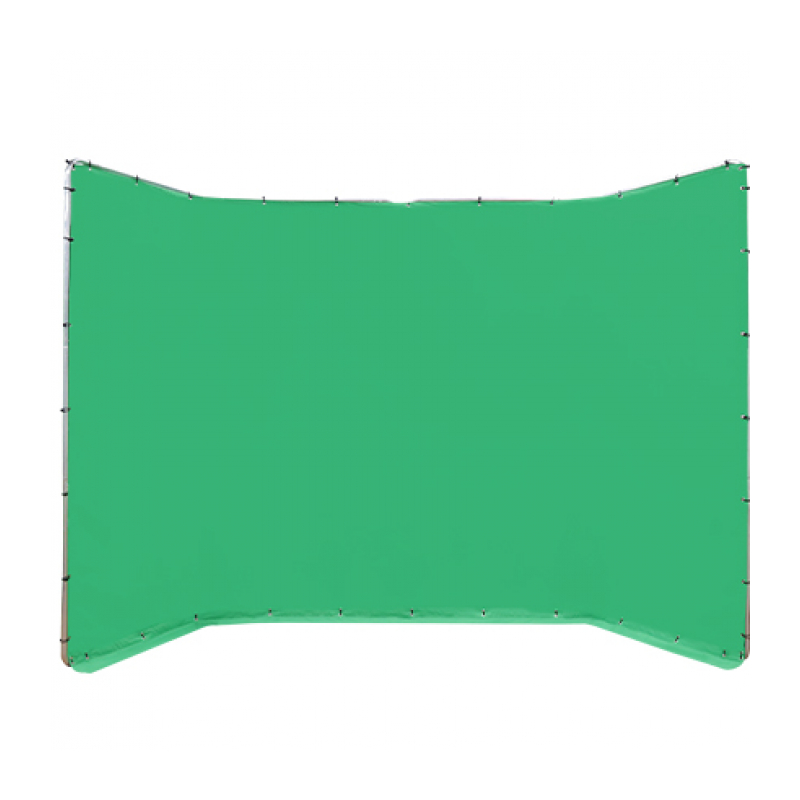 E-IMAGE MB42 collapsible background kit green Фон муслиновый 2.4х4 м на разборной раме, зеленый