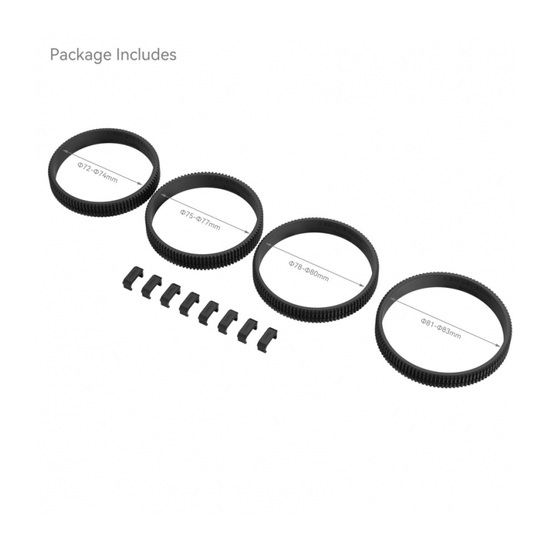 SmallRig 4187 Комплект зубчатых резиновых колец Seamless Focus Gear Ring Kit
