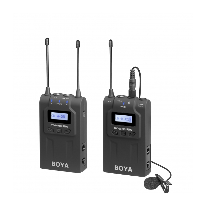 Микрофонная система Boya BY-WM8 Pro-K1 беспроводная (Передатчик TX8 + Приёмник RX8)