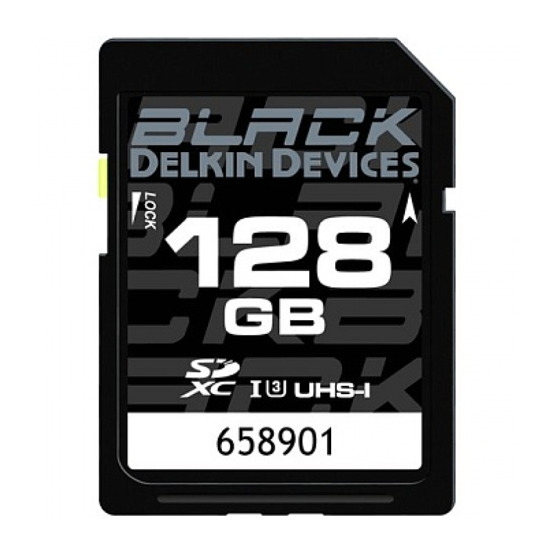 Карта памяти Delkin Devices BLACK SDXC 128GB UHS-I U3 V30 R90/W90MB/s [DDSDBLK128GB]