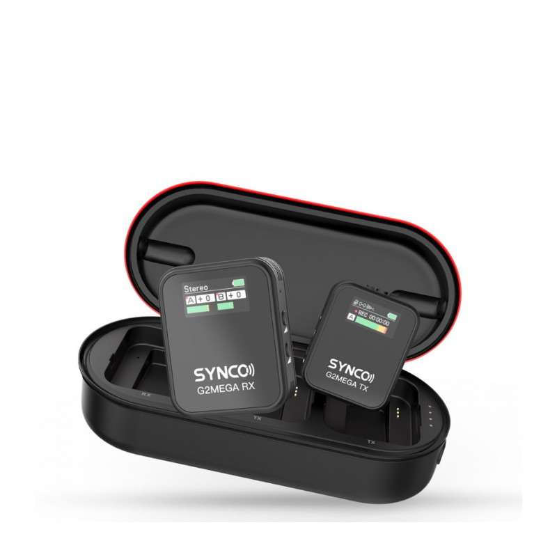 Synco G2A1 MEGA беспроводная микрофонная система 2,4 ГГц (1 передатчик с памятью, кейс-зарядка)