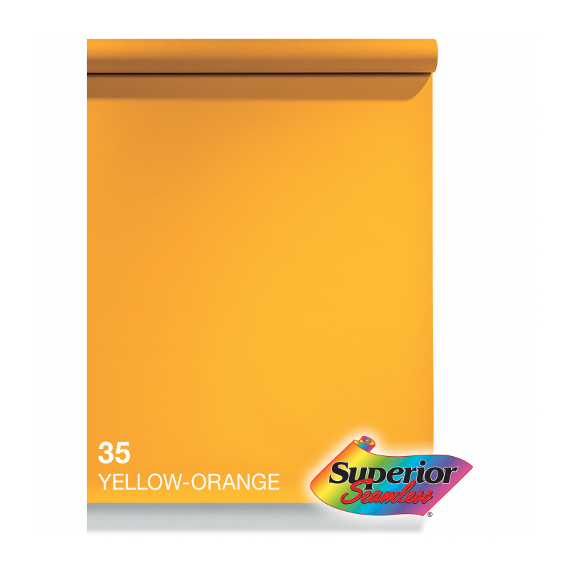 Фон бумажный Superior Yellow-orange 2,72x11m SMLS 35