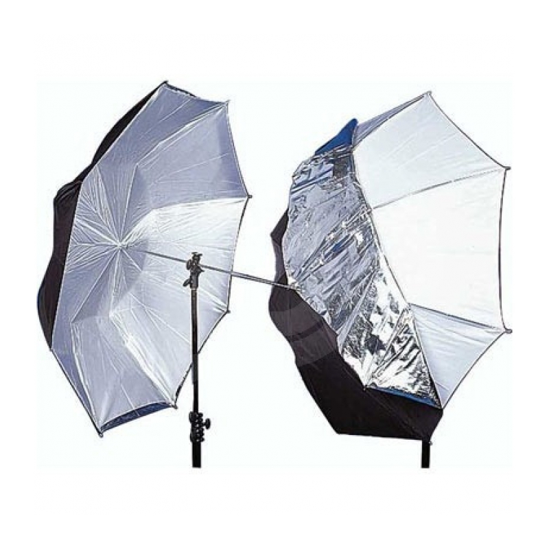 Lastolite LU4523F Umbrella Dual Black/Silver/White Зонт белый просвет/отражение 93см