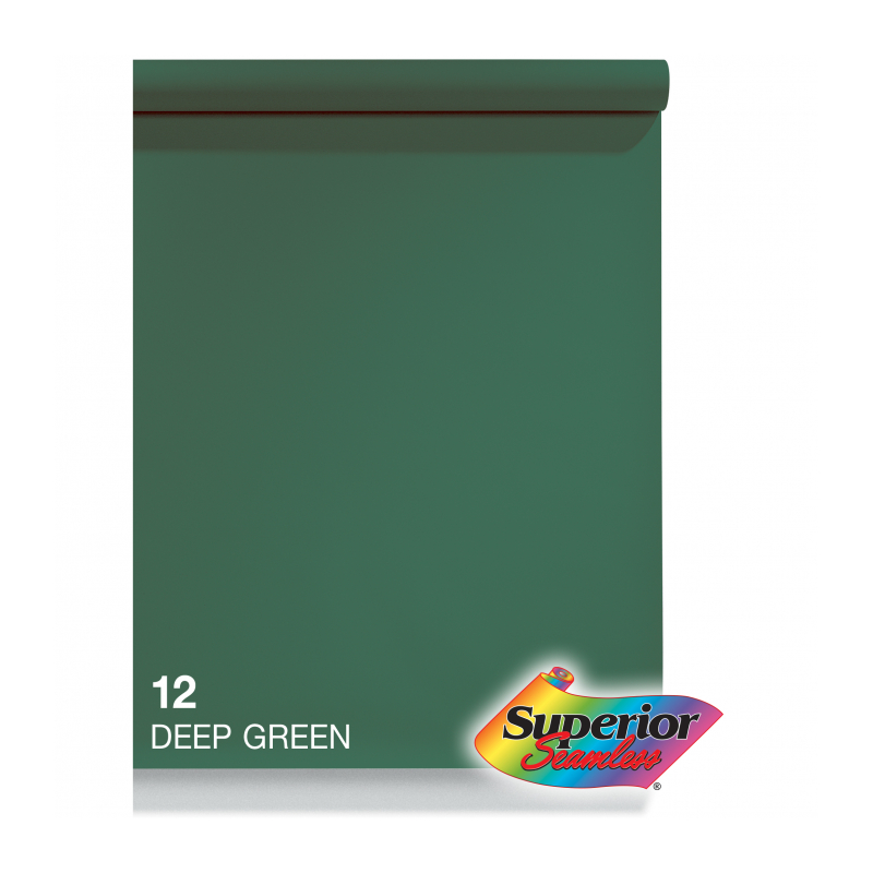 Фон бумажный Superior  Deep Green 2,72x11m SMLS 12