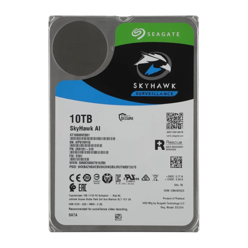 Жесткий диск Seagate SkyHawk AI ST10000VE001 10TB 3.5