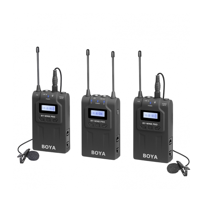 Микрофонная система Boya BY-WM8 Pro-K2 беспроводная (два Передатчик TX8 + Приёмник RX8)