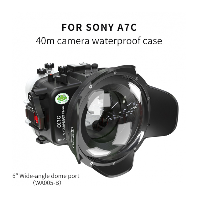 Sea Frogs A7C black + WDP155/100 T1 подводный бокс для Sony A7C с портом под обьектив 12-24