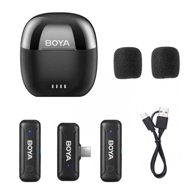 Boya BY-WM3T-U2 ультракомпактная беспроводная микрофонная система с частотой 2,4 ГГц USB-C