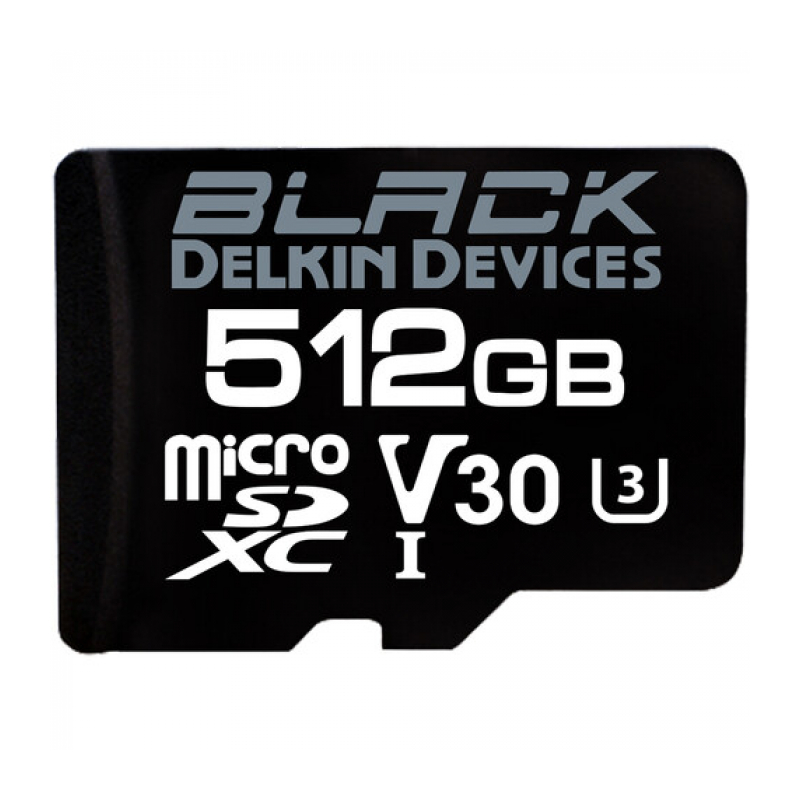 Карта памяти Delkin Devices Black Rugged microSDXC 512GB UHS-I V30 [DMSDBK512]