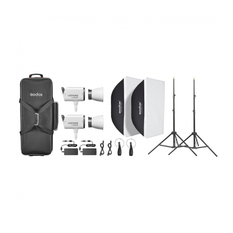 Комплект светодиодных осветителей Godox LITEMONS LA300R K2
