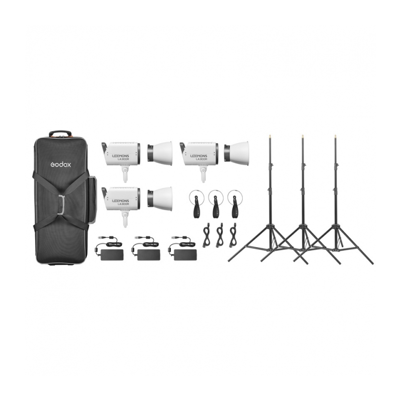 Комплект светодиодных осветителей Godox LITEMONS LA300R K3
