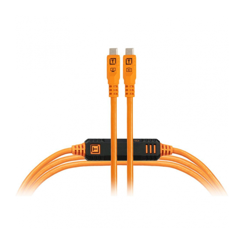 Кабель Tether Tools TetherPro Optima 10G USB-C, 4,6м с прямым разъемом Orange [CUC15G2-ORG]
