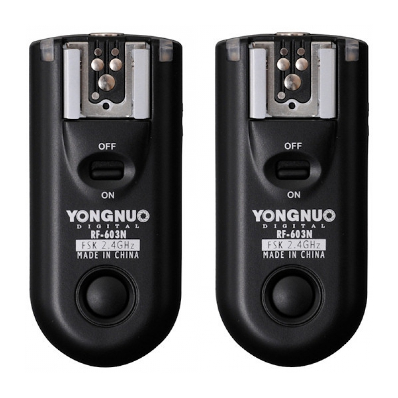 Радиосинхронизатор YONGNUO RF-603II N3 для накамерных и студийных вспышек и ДУ Nikon D7000/D5000