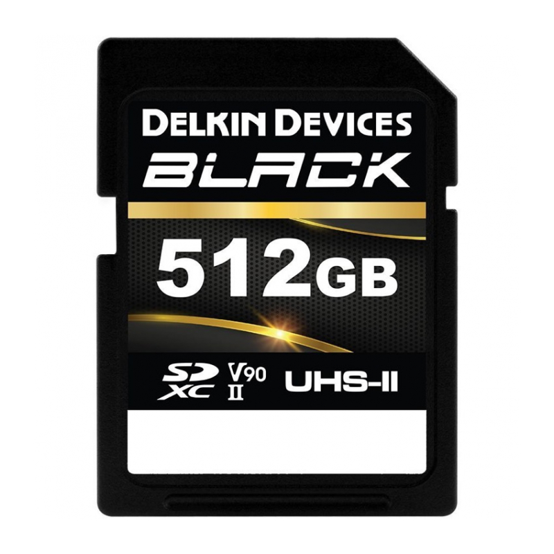 Карта памяти Delkin Devices Black Rugged SDXC 512GB UHS-II V90 R/W 300/250MB/s [DSDBV90512BX]