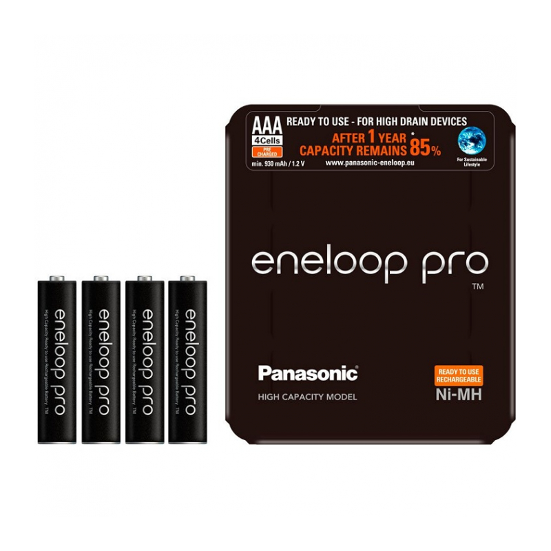 Аккумулятор PANASONIC Eneloop Pro AAA 900 4BP (BK-4HCDE/4LE)