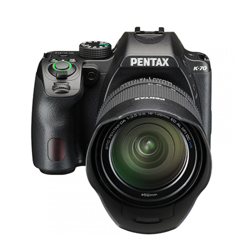 Зеркальный фотоаппарат Pentax K-70 body + объектив DA 18-135WR черный