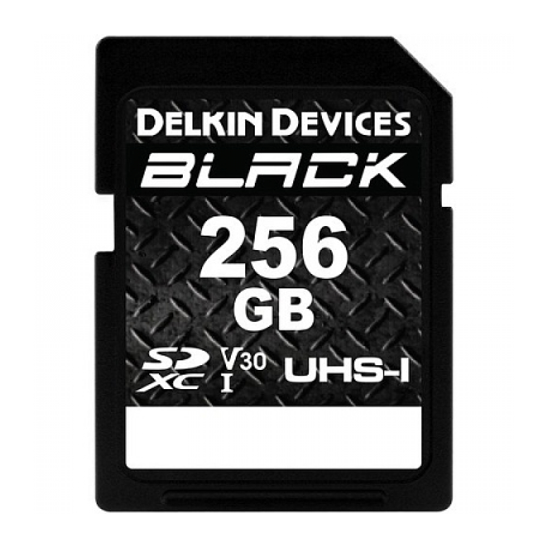 Карта памяти Delkin Devices BLACK SDXC 256GB UHS-I U3 V30 R90/W90MB/s [DDSDBLK256GB]