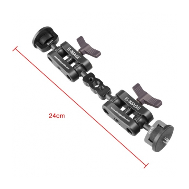 E-IMAGE EI-A74 TWIN arm monitor mount w/quick lock&unlock 1/4