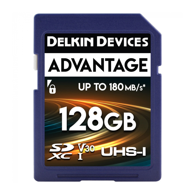 Delkin Devices Advantage SDXC 128GB UHS-I Class 10 V30 (DSAV3128)	